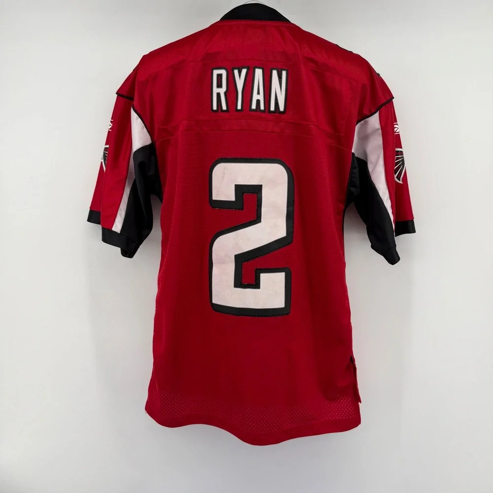 Atlanta Falcons Matt Ryan #2 Reebok  OnField Jersey Mens Small Tall Red NFL